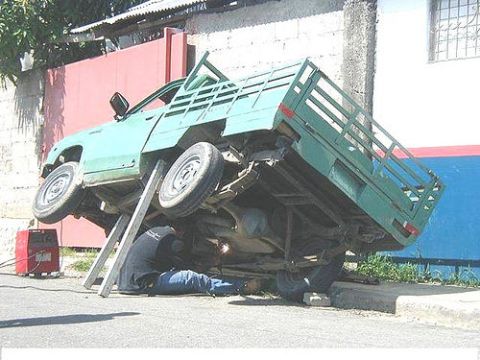 1972 Ford Ranchero - What is he welding