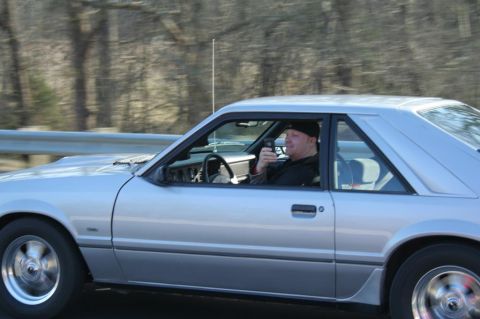 1986 Ford Mustang - That's not me driving.