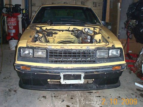 1982 Ford Mustang - back together after a 6hrs of play .