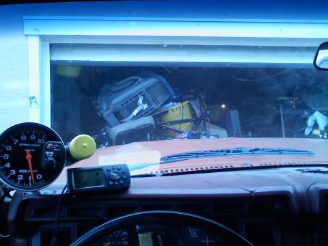 1986 Ford Bronco - looking at my disaster area that I call my garage. buried under all of that clutter is my 89 ranger. this truck will never see the inside o…