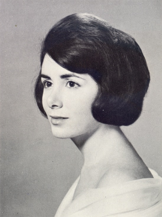 Portrait of a woman with a bouffant hairstyle