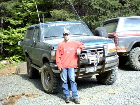 1995 Ford Bronco - Me at camp with Greg Meyers Bronco. Yeah! Theres Howard