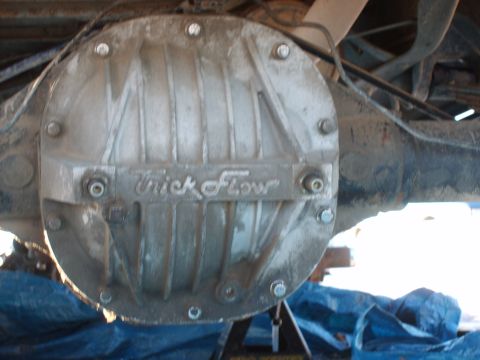 1989 Ford Bronco - trussed trick flow cover on the 8.8 after numerous runs