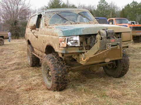 1990 Ford Bronco - Oops...took out a cedar tree during the race. It was AWESOME!