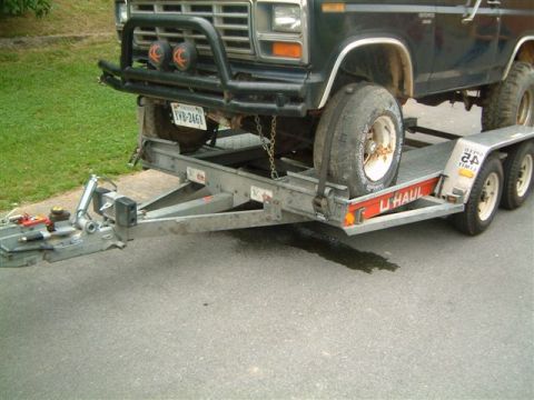 1982 Ford Bronco - The thing was gushing coolant. I'm hoping from around the thermostat.