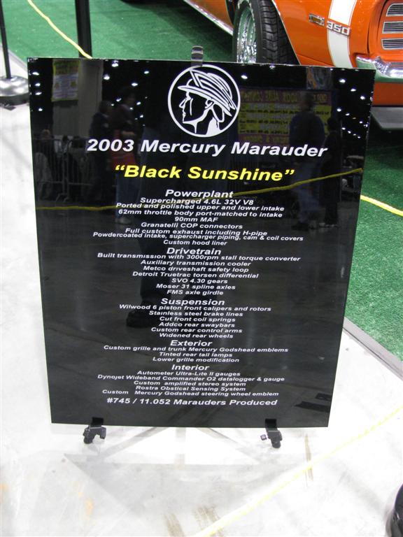Custom made display sign.