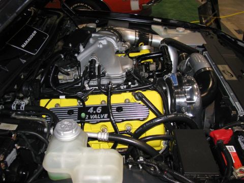 2003 Mercury Marauder - Note the powdercoated coil covers and supercharger pipes.