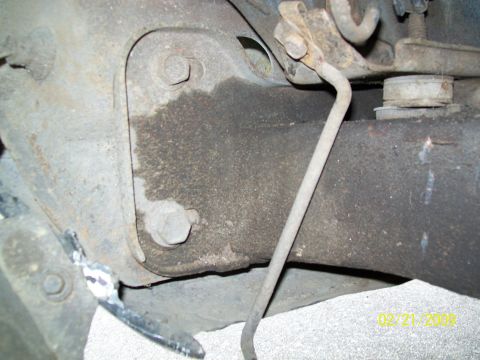 1972 Ford Ranchero - BROKEN FENDER BRACE FROM BLOWOUT