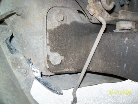 1972 Ford Ranchero - BROKEN FENDER BRACE FROM BLOWOUT