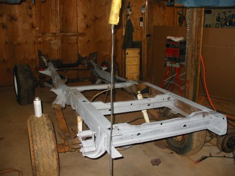 1978 Ford Bronco - Stage 4 frame cleaning and prepping for paint.......... will use a rustoleum black for the final coating, this will be brushed on so that a…