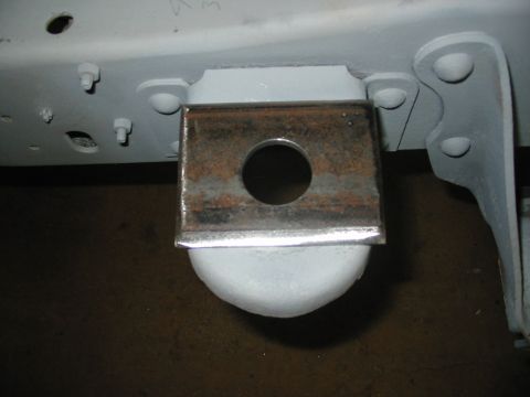 1978 Ford Bronco - Stage 4 new steel plate w/machined hole. this was done a local machine shop. pic 15