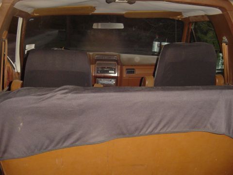 1982 Ford Bronco - Interior view of a 1982 Ford Bronco, showing the dashboard and seats.