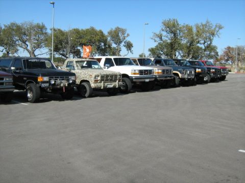 1993 Ford Bronco - All lined up