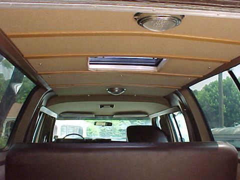 1986 Ford F-350 - REAR - CEILING - WOOD GRAIN AND A VENT TOO!