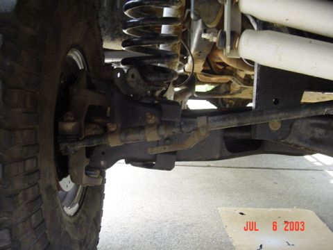 1989 Ford Bronco - Today we move the tie rod to above the knuckle.