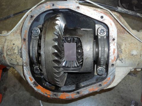 1991 Ford Bronco - Close-up view of an open differential housing, revealing the internal gears.