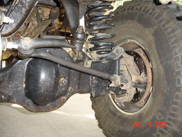 See the real steep angle on the drivers side with the 6" lift