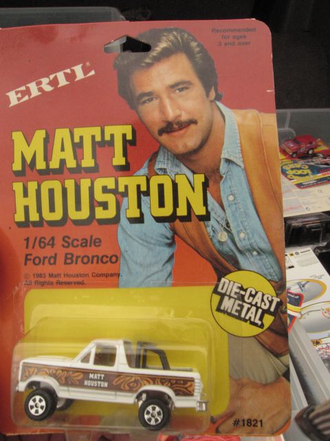 1986 Ford Bronco - This die-cast metal toy car is labeled as a Ford Bronco, but it is part of a Matt Houston collectible.