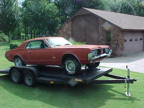 1967 Mercury Cougar - This is how the car looked the day I bought it in 2003. No engine, the front was messed up when the PO hit a deer. Fortunately it did not h…