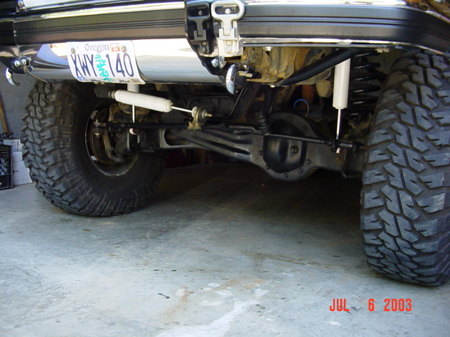 The tie rod is almost flat