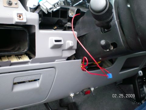 1996 Ford Bronco - I hooked up a satalite system last week so I tapped the power into it because I know it's only on with the key and protected by an in-line…