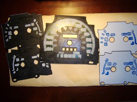 1996 Mercury Grand Marquis - OEM panther analog gauge face backsides
