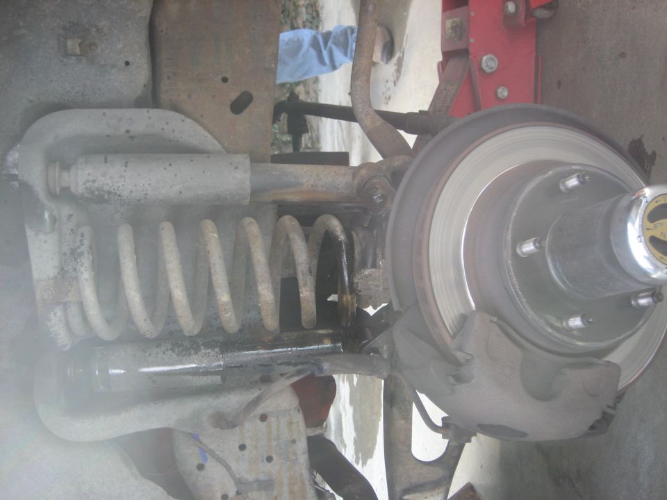 1987 Ford Bronco front suspension and brake components