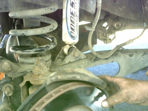 1995 Ford Bronco - This was my first WTF with ProComp The bushing had collapsed and broke the eye of the shock. I was running on the axle and the bump stop, T…