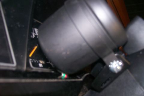 1982 Ford E350 - Tach mounted, wires ran through the dash bezel.