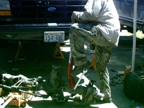 1995 Ford Bronco - Puttin some arse behind it.