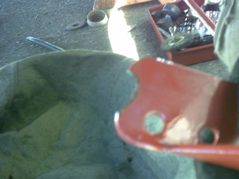 1995 Ford Bronco - Grinding on the new bracket had me wondering what else was in store.