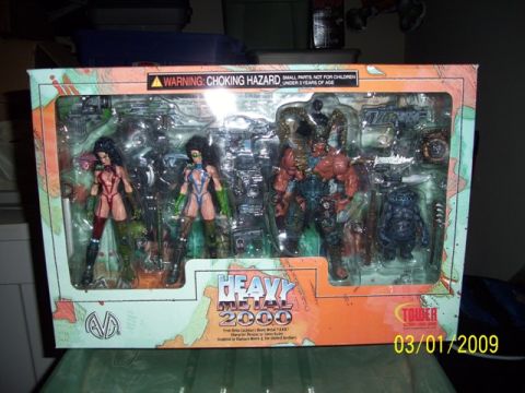 1991 Ford Bronco - This is a photo of a boxed set of Heavy Metal 2000 action figures, not a 1991 Ford Bronco.