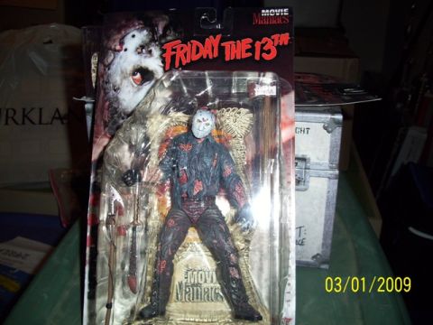 1991 Ford Bronco - Friday the 13th Movie Maniacs action figure is displayed in its original packaging.