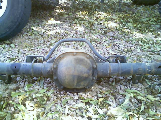 Rear axle assembly with SuperMotors.net logo