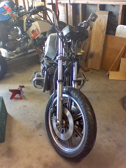 1980 Yamaha XS1100 - New front tire. Dunlop GT501. New brakes, fork seals.