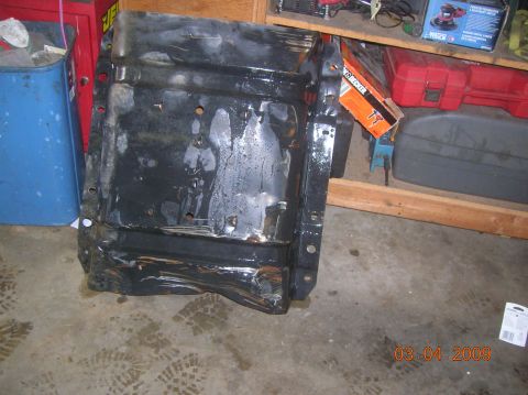 1985 Ford Bronco - old tank skid plate....you can tell its taken its abuse.