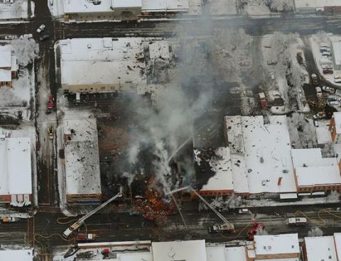 2006 Ford E350 - Aerial view of the site.