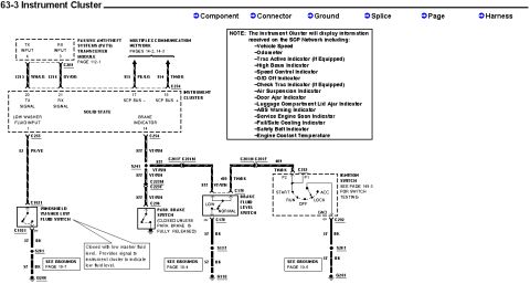 1997 Mercury Cougar - This is a schematic diagram with readable text.