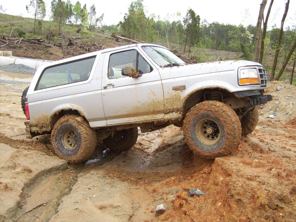 Testing them out.  They give the same traction as any moderate mud terrain that I've used.