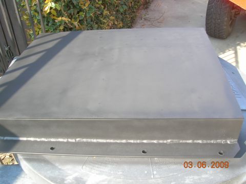 1985 Ford Bronco - skid plate fabbed out 3/16 steel