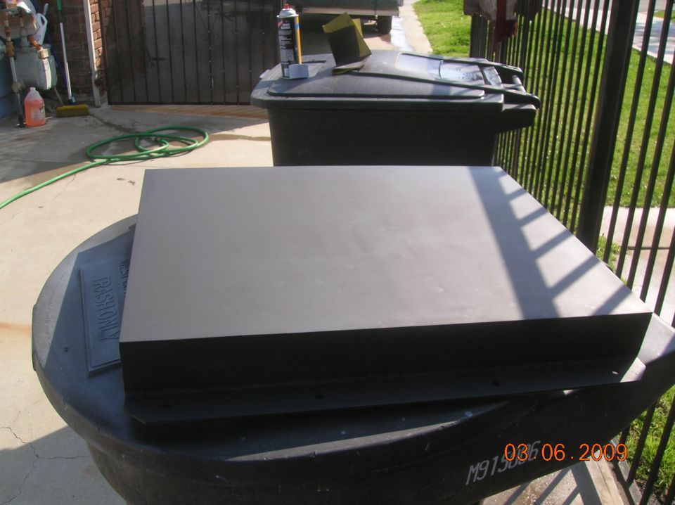 painted flat black