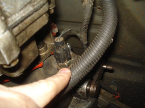 1991 Ford Bronco - Engine sensor and associated wiring shown in detail.