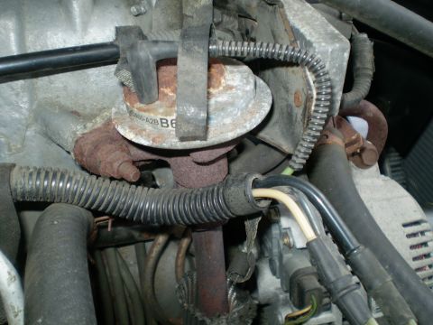 1996 Ford Bronco - Engine component detail with visible part number 'A2B B6'. The registry claim of a 1996 Ford Bronco is not supported by this image.
