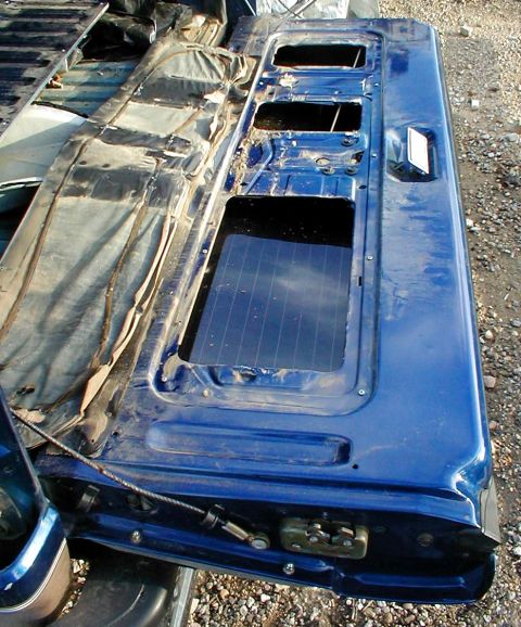1983 Ford Bronco - This can be done with the tailgate open or closed. After removing the inside access panel, remove the vapor barrier. This one had 2, but it…