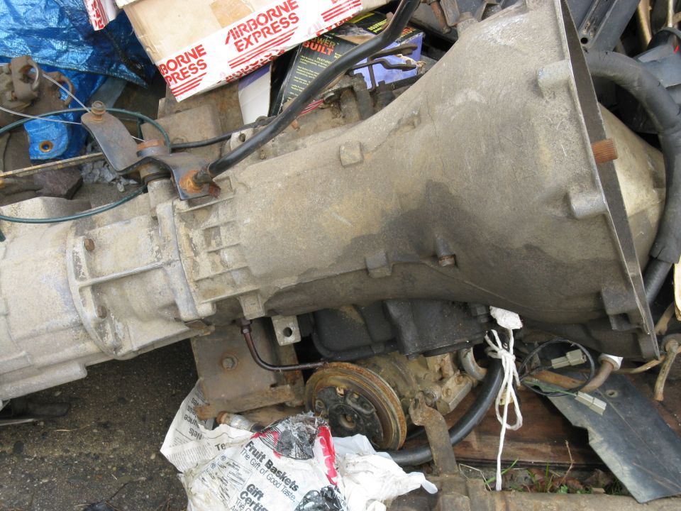 Automatic transmission with linkages and wiring harness