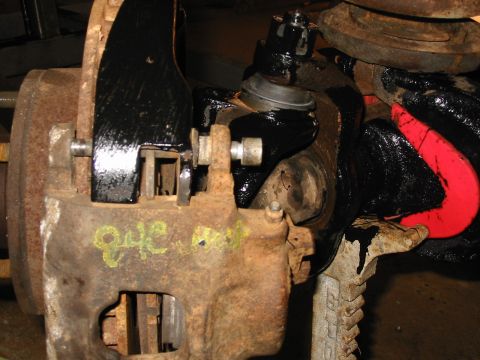 1978 Ford Bronco - Stage 5 found that this was a old drum brake front end....someone had comverted to Chevy calipers on the ford d44. I went ahead and replace…