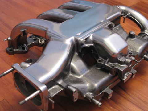 1994 Ford Probe - A polished intake manifold is shown, with a Supermotors logo visible at the bottom right.