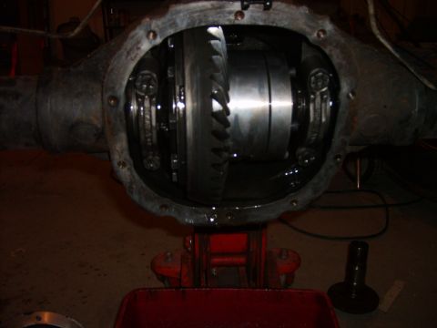 1989 Ford Bronco - Close-up of an open differential assembly, showing internal gears and components.