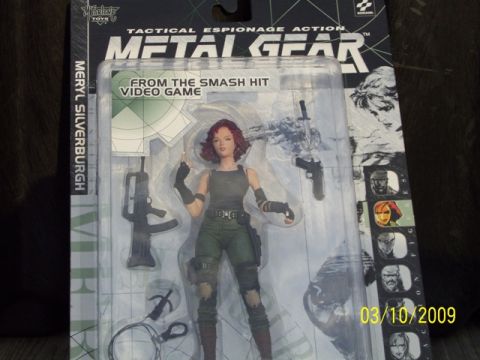 1991 Ford Bronco - Meryl Silverburgh action figure from Metal Gear Solid video game, packaged with accessories.