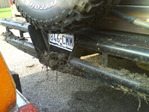 1986 Ford Bronco - My Back Bumper, After I Went Muddin.